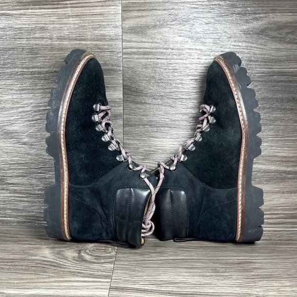 Madewell Women's Black Enzo Hiking Boots Shoe Size 7 - Picture 8 of 10